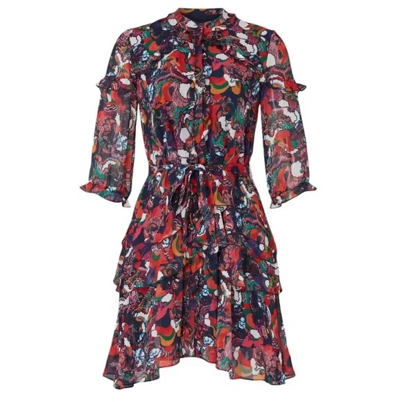 SALONI Printed Tilly Ruffle Dress - Picture 4 of 10